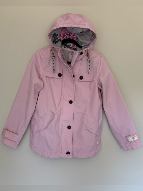 Joules Jackets & Blazers - Joules Coast Waterproof Rain Jacket Hooded Floral Lined Lilac Pink: US 4